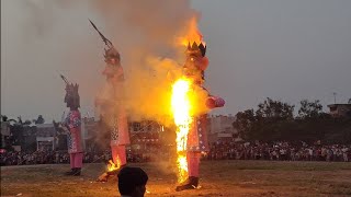 Charkhi dadri Ravan dahan 2024 dussehra trending Charkhi dadri Haryana Ravan dahan [upl. by Howlyn]