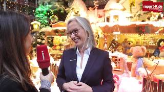 Galeria Kaufhof Köln Hohe Straße eröffnet Weihnachtsmarkt  Petula Schepers im Interview [upl. by Ellswerth]