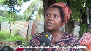 Barrage de Tsingoni  troisième semaine de mobilisation [upl. by Retsel]