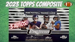 New Release 2023 Topps Composite Football Hobby Box  3 Autos Per Box [upl. by Alva594]