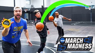 MARCH MADNESS BUZZER BEATER CHALLENGE 2022 w everyone [upl. by Silera]