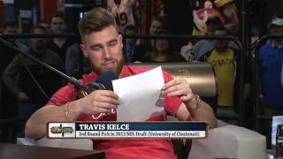 Travis Kelce Reads His Negative Draft Profile  13117 [upl. by Ansela378]