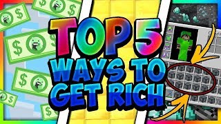 TOP 5 WAYS TO GET RICH IN OP SKYBLOCK  Minecraft Tutorial [upl. by Anytsirhc817]