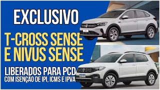 Volkswagen TCross Sense e Nivus Sense para PCD Oferta Imperdível com Isenções e Mais 🚗✨ [upl. by Fuchs]