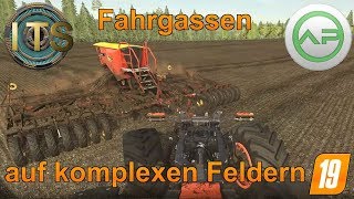 LS19 ITSAP Fahrgassen auf komplexen Feldern [upl. by Arlee]