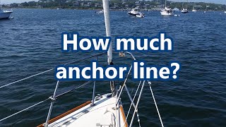 Anchoring How much anchor line [upl. by Aekim]