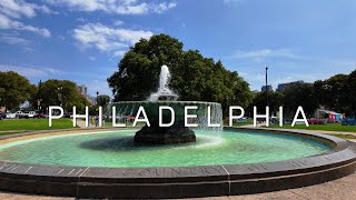 4K Philadelphia Walking Video  Walk from the Art Museum to Dilworth Park  Center City philly [upl. by Leahkim637]