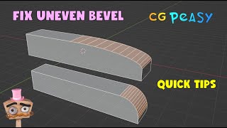 Blender How To Fix Uneven Bevel [upl. by Lyris]