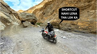 LEH LADAKH KA SHORTCUT LEKAR GALTI KARDI SABSE BADI  ZANSKAR VALLEY SOLO TRIP ON INTERCEPTOR 650 [upl. by Cj]