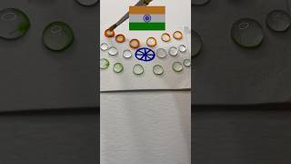 dian🇮🇳Flower🌼india flag colour mixing art satisfying youtubeshorts viralshorts flag colors [upl. by Celia]