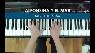 ALFONSINA Y EL MAR Piano Cover y Partitura [upl. by Anavlis385]