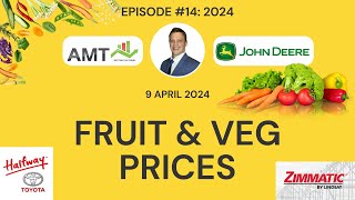 Fruit amp Veg export volumes and local prices  9 April 2024  AMT  John Deere Fruit amp Veg Prices [upl. by Chadburn377]