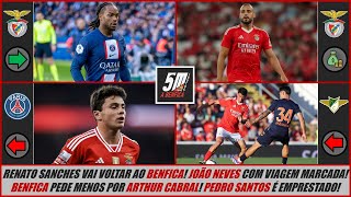 Renato Sanches regressa ao Benfica João Neves com viagem marcada Arthur Cabral na porta de saída [upl. by Atilemrac]