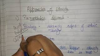 MSO 01  Ethnicity Meaning and Approaches Caste and Ethnicity Sociological Theoriesamp Concepts [upl. by Trinia]