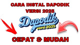 CARA INSTAL DAPODIK VERSI 2025 [upl. by Juta]