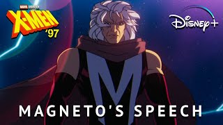 XMen 97 S1E02  Magnetos Speech At Space  Disney [upl. by Maddeu]