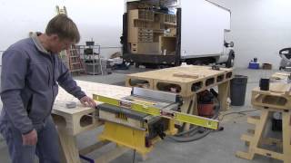 Building the Paulk Workbench PART 12 TABLE SAW MOUNTS FOR DeWALT DW744 [upl. by Ennahs]