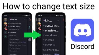 How to change the text size in the Discord app on mobile [upl. by Gweneth663]