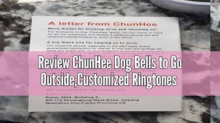 Review ChunHee Dog Bells to Go OutsideCustomized Ringtones Bells for Dog Training to Go OutsideDog [upl. by Nedaj]