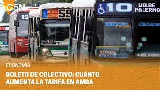 El BOLETO de COLECTIVO SIN SUBSIDIO costaría 800 [upl. by Naejamron]