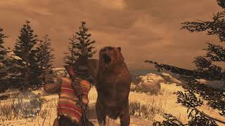 Red Dead Redemption How To Kill The Legendary Bear Brumas With A Knife [upl. by Phyl331]