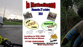 VTTAE  Rando la Mathalienne à Gibourne 17 du 27 octobre 2024 [upl. by Ange]