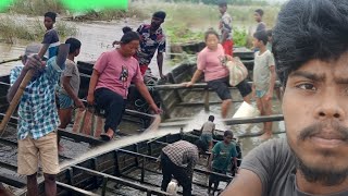 villages ship crossing on river  local ship ship vlog [upl. by Schram721]