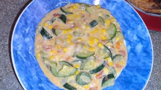 calabacitas con crema ala Mexicana 🇲🇽🇲🇽🇲🇽🇲🇽🇲🇽 [upl. by Alled]