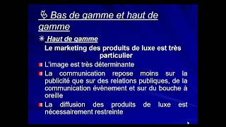 Marketing de Base S3 Chapitre 2 la politique du produit suite Pr Mme HAKIMA FASLY E1  E2 [upl. by Westfall]