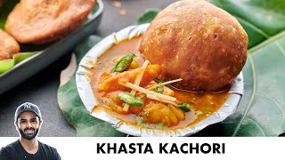 Khasta Kachori Recipe  खस्ता कचोरी और आलू की सब्ज़ी  Chef Sanjyot Keer [upl. by Llewoh]