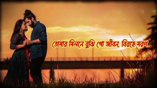 তুমি আমার এমনই একজন Slowed And Reverb Lyrics Song❤️❤️ [upl. by Savihc287]