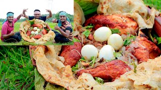 DUM PAROTTA  CHICKEN DUM PAROTTA RECIPE IN MALAYALAM  ദം പൊറോട്ട VILLAGE COOKING  DUM POROTTA [upl. by Lemmie556]