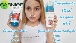 ComparaciónGarnier Pure Active  ExfoCepillo [upl. by Angrist]