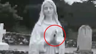 SHOCKING Virgin Mary Statues CAUGHT MOVING On Camera [upl. by Ikiv]