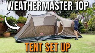 How to Set Up the Coleman WeatherMaster 10Person Tent [upl. by Madella]