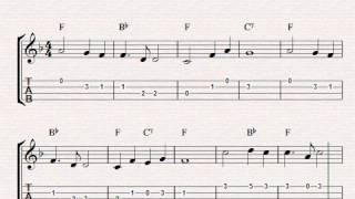 Free easy ukulele tablature sheet music Nearer My God To Thee [upl. by Lotti]