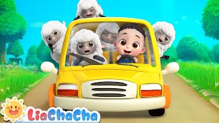 Baa Baa Five Little Lambs  Number Song  Farm Animal Song  Kids Songs amp Nursery Rhymes  LiaChaCha [upl. by Sturges]