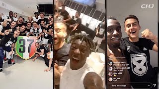 Juventus Campione DItalia 20182019  I FESTEGGIAMENTI NELLO SPOGLIATOIO  CHJ [upl. by Nygem358]