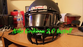 Nike Gridiron 20 Clear Visor Install on Revo Speed [upl. by Josefina441]