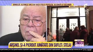 Alexandru Arșinel șia pierdut jumătate din suflet Stela Popescu sa stins din viață [upl. by Imoin734]