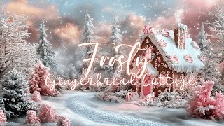 Dreamy Frosty Gingerbread Cottage  Nostalgic Winter Screensaver [upl. by Arais]