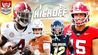 Georgia vs Alabama Who Has the Edge in This EPIC Showdown  The Kickoff [upl. by Noryahs]