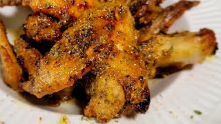 How I make my Air Fried Honey Lemon Pepper Wings [upl. by Yelyr653]