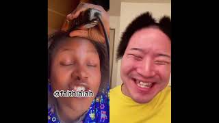 Barbing my hair reaction [upl. by Asillem]