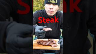 Steak from venison 🦌🥩 venison steak meat food outdoorcooking cooking recipe fyp fypage [upl. by Naor]