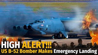 High Alert US B52 Bomber Makes Emergency Landing From Full Speed [upl. by Kerrin]