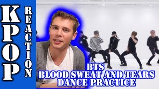 BTS BLOOD SWEAT AND TEARS DANCE PRACTICE REACTION [upl. by Adiv285]