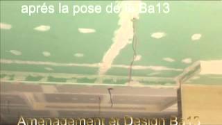 travaux decoration placo platre apartement simple ba13 [upl. by Zeugirdor543]