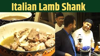 Dive Deep in the Italian Continental food with special chef amp Recipe of Lamb Shank  food nonveg [upl. by Arreik]