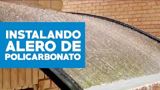 Cómo instalar un alero de policarbonato [upl. by Lorant]